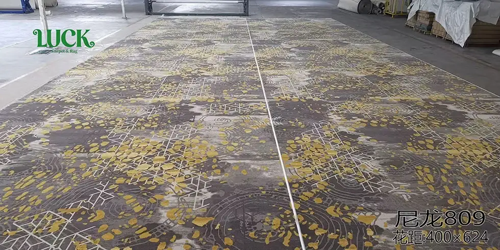 Nylon Printed Wall To Wall Carpet For Hospitality