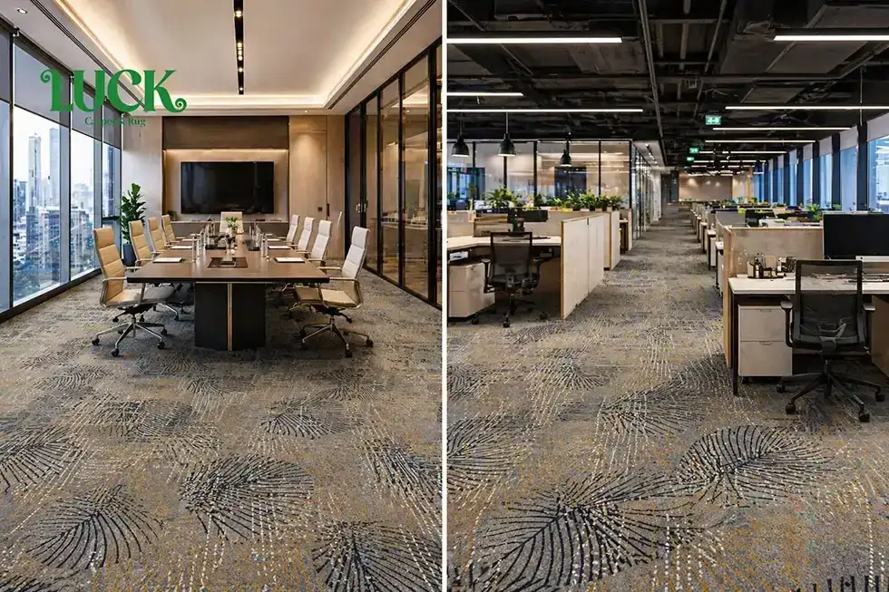 Nylon Printed Wall To Wall Carpet For Commercial