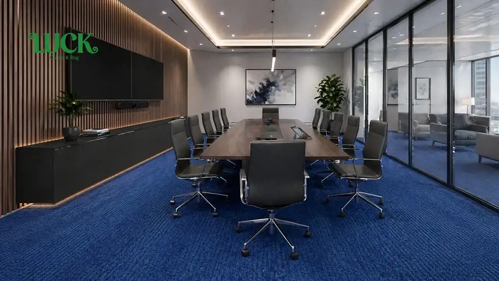 Tufted Solution Dyed Yarn Wall To Wall Carpet For Boardrooms